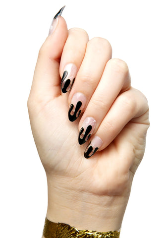 Black Blood Nail Wraps