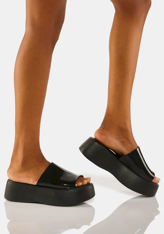 Becky Platform Slide Sandals