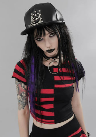 Vegan Leather O-Ring Baseball Hat