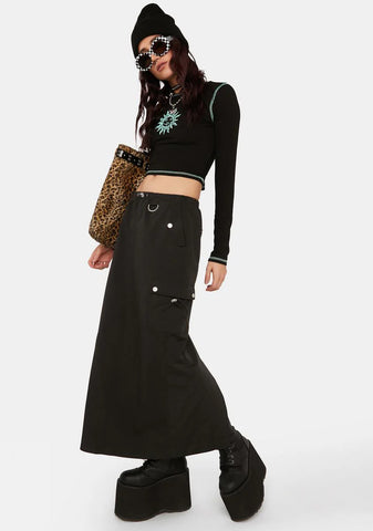 Shadow Gone Backpacking Maxi Skirt