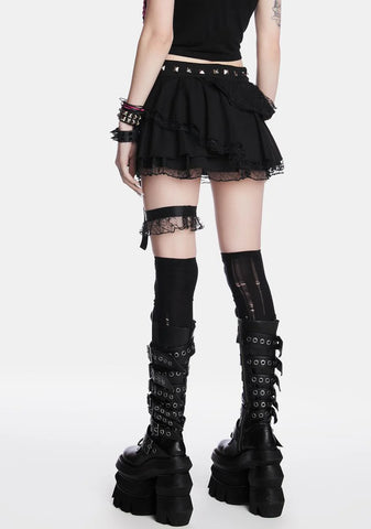 Feelin' Disconnected Pleated Skirt