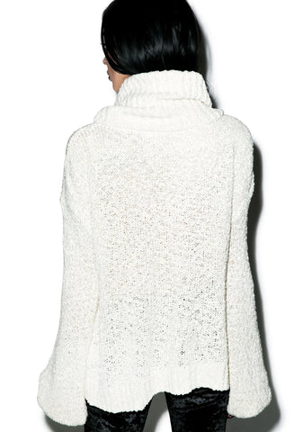 Scandal Knit Crop - Black