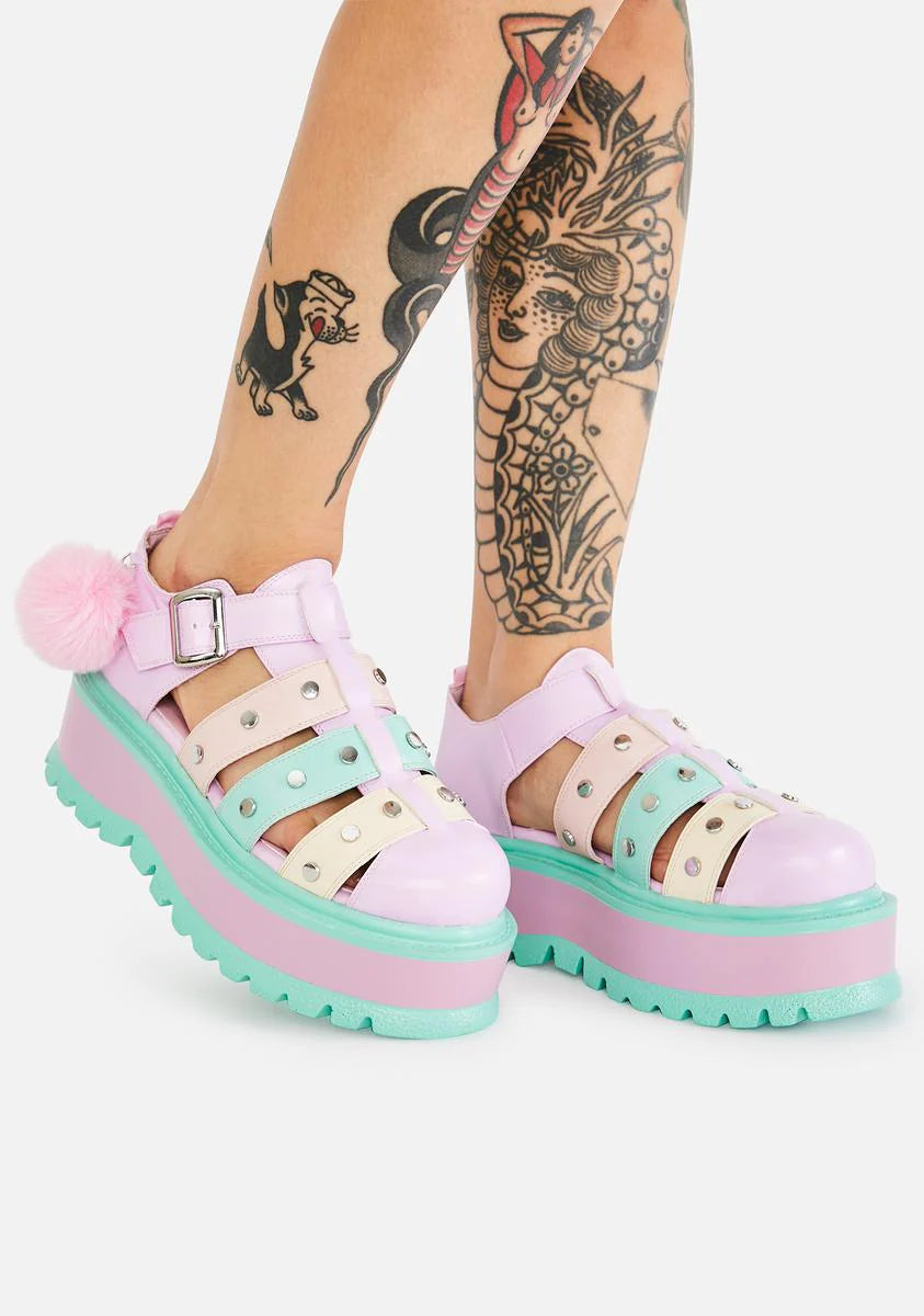 Rainbow Nyoka Pastel Sandals
