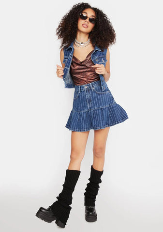 Rara Denim Mini Skirt