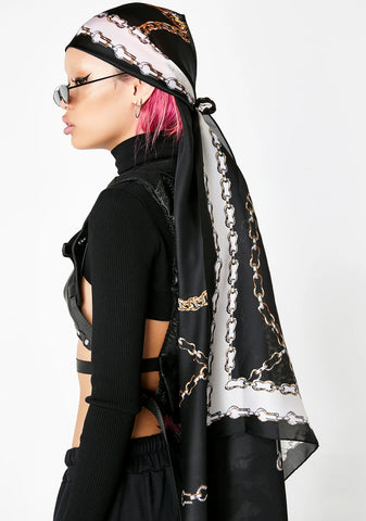 Lavish Chains Satin Scarf