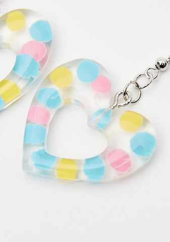 Love Till The End Heart Earrings