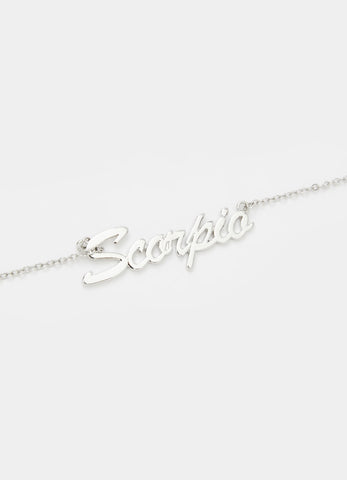 Signed Sealed Scorpio Necklace