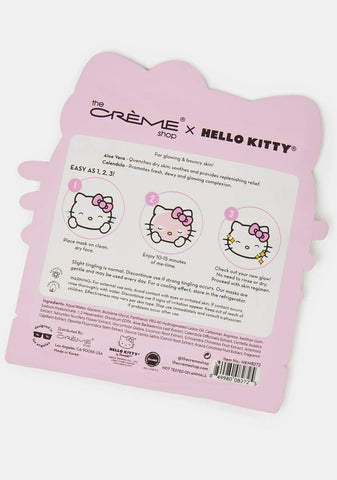 Hello Kitty Ready To Glow Printed Essence Sheet Mask