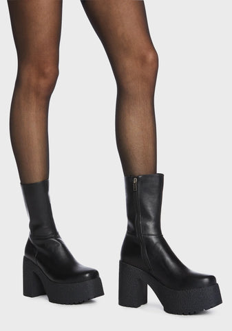 You Wish Chunky Platform Ankle Boots