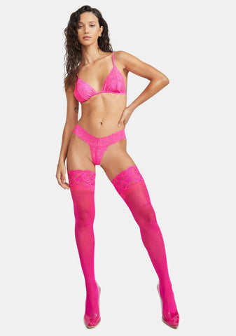 Bubblegum Anything Ya Want Lace Thong