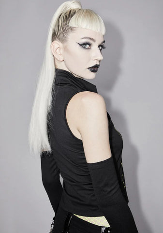 Shine In Shadows Graphic Turtleneck