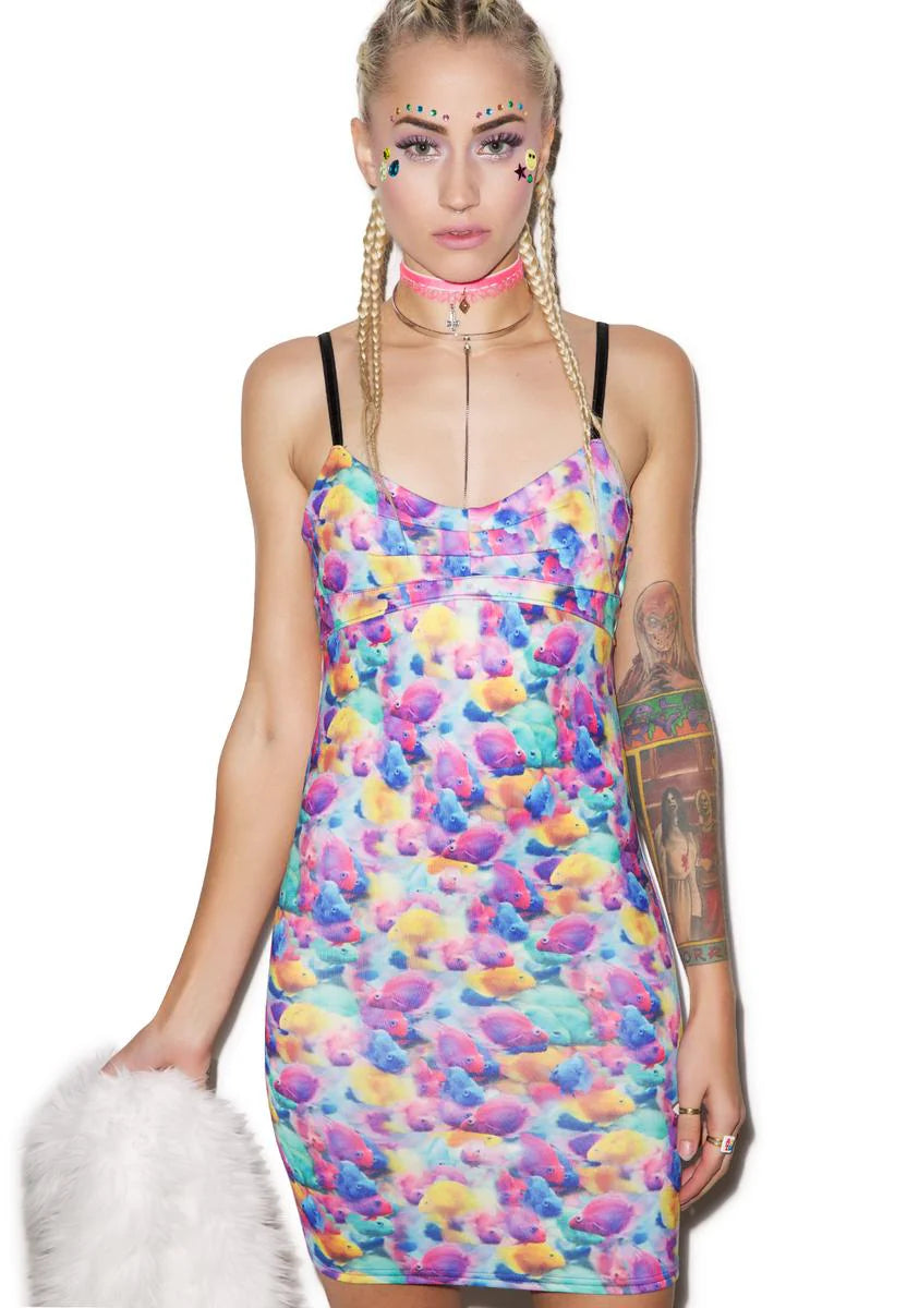 Under The Sea Bralette Back Mini Dress