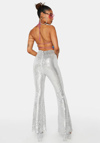 Steel Thank U Next Sequin Flare Pants
