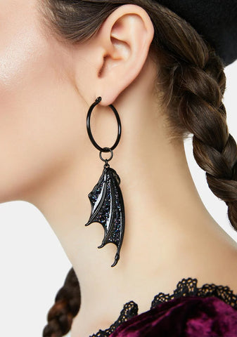 Wings Of The Night Drop Earrings