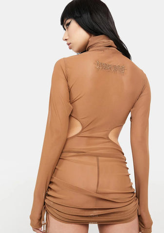 Atmosphere Mesh Cut Out Dress