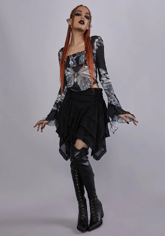 Into The Shadows Crop Top