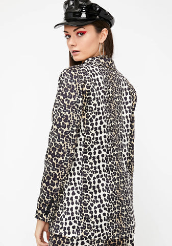 Killing 'Em Leopard Blazer
