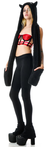 Lucifur the Kitty Scarf Hoodie