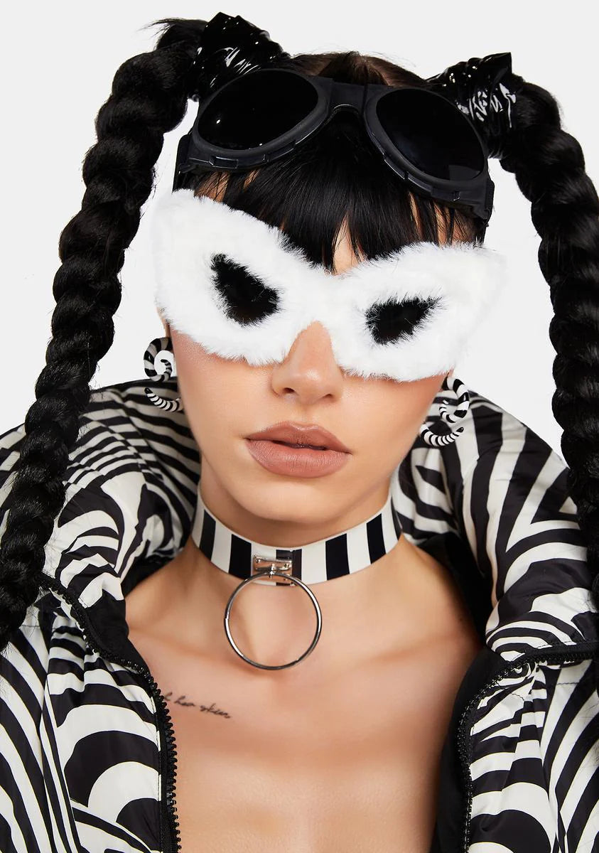 Windswept Fantasy Fuzzy Sunglasses