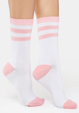 Home Team Striped Crew Socks