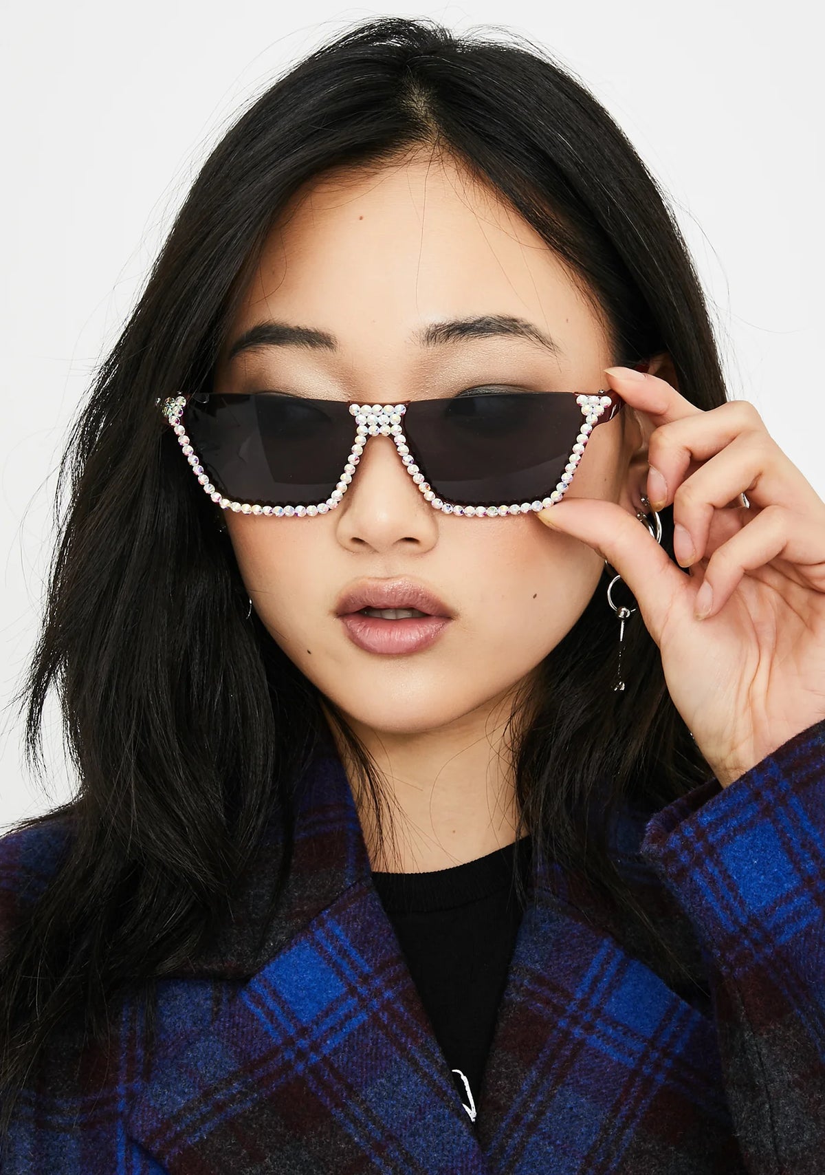 Eyes On The Prize Rhinestone Sunglasses