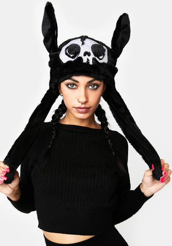 Bone Bunny Flappy Hat