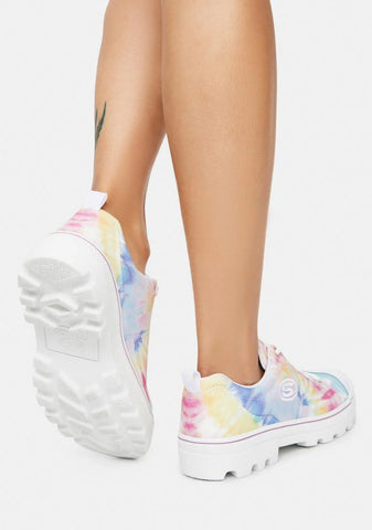 White Rainbow Berkeley Blocks Roadies Sneakers