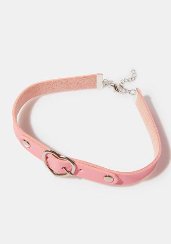 Sweet Serious Relationship Heart Choker