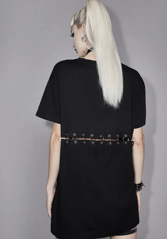 Never Get Nervous Oversized Graphic Tee