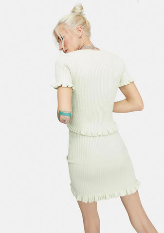 Owe Me Nothing Ribbed Mini Skirt