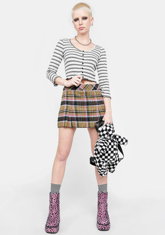 Chill Throwback Ringing Striped Cardigan