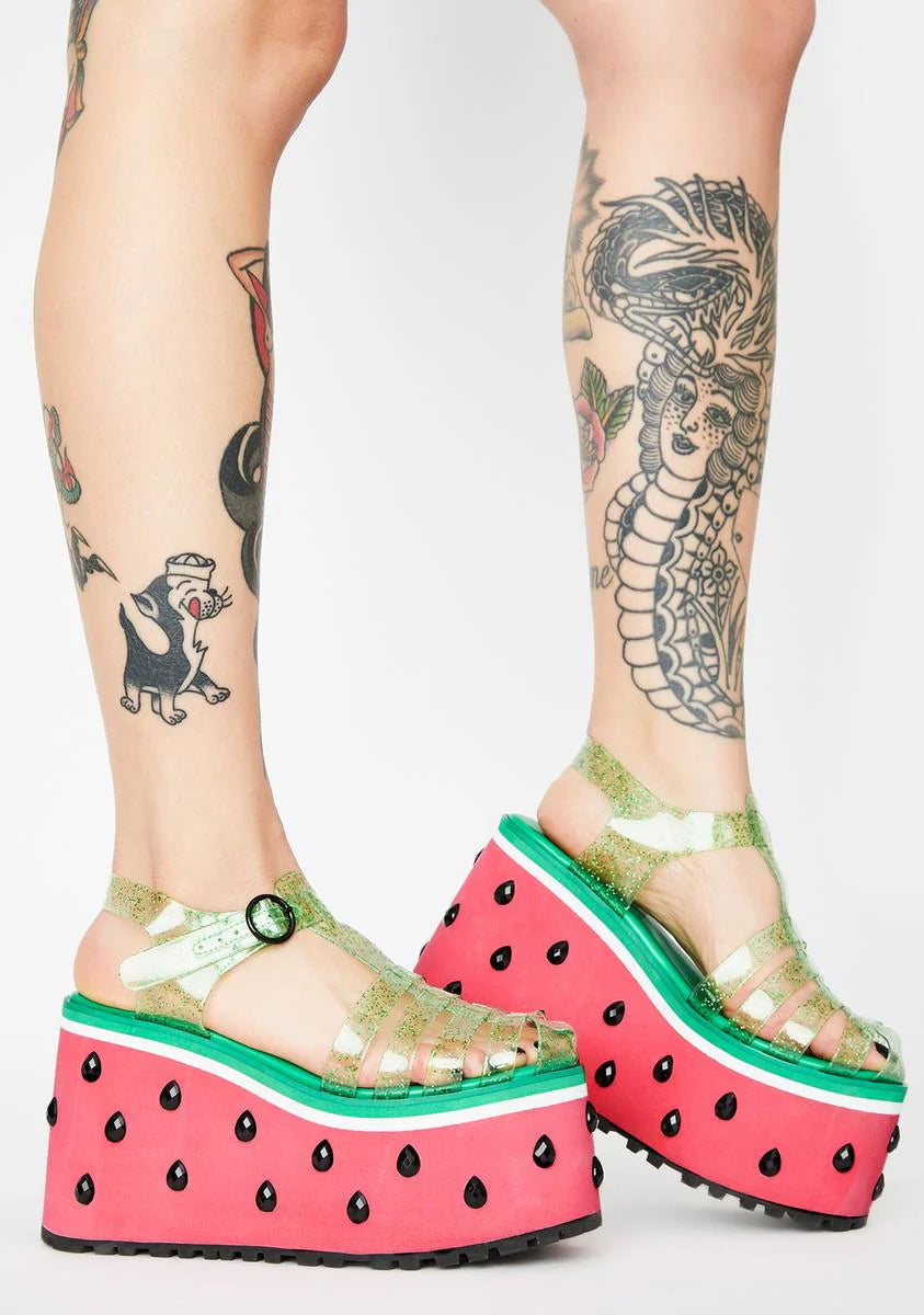 One In A Melon Platform Sandals