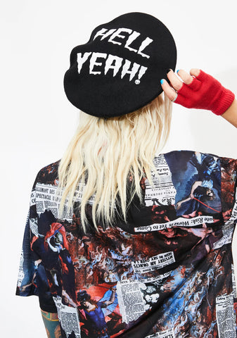 Horrorpops Hell Yeah Beret