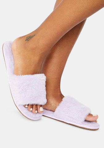 Magic Fluff With Me Fuzzy Slipper Slides