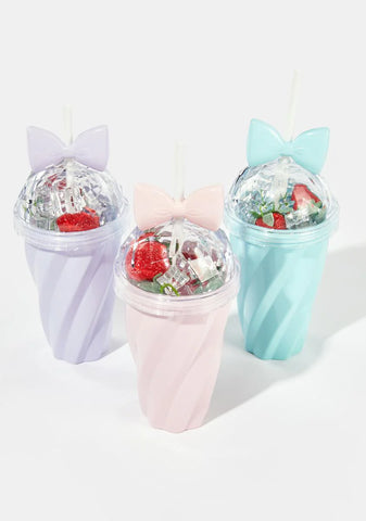 Periwinkle Cute As A Bow Tumbler Cup
