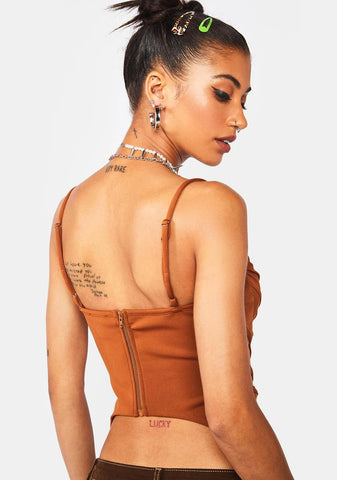 Make The Most Corset Crop Top