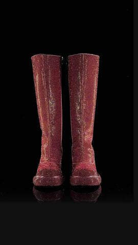 Bling It Up Platform Boots - Pink