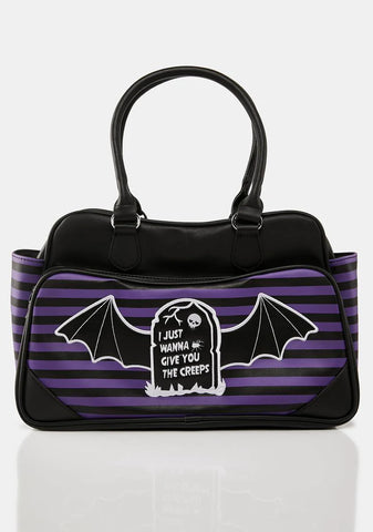 Purple Give You The Creeps Bag
