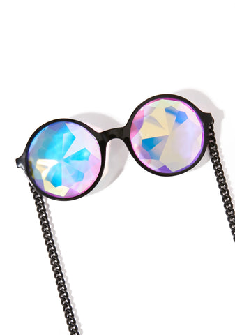 Mosaic Kaleidoscope Chain Glasses