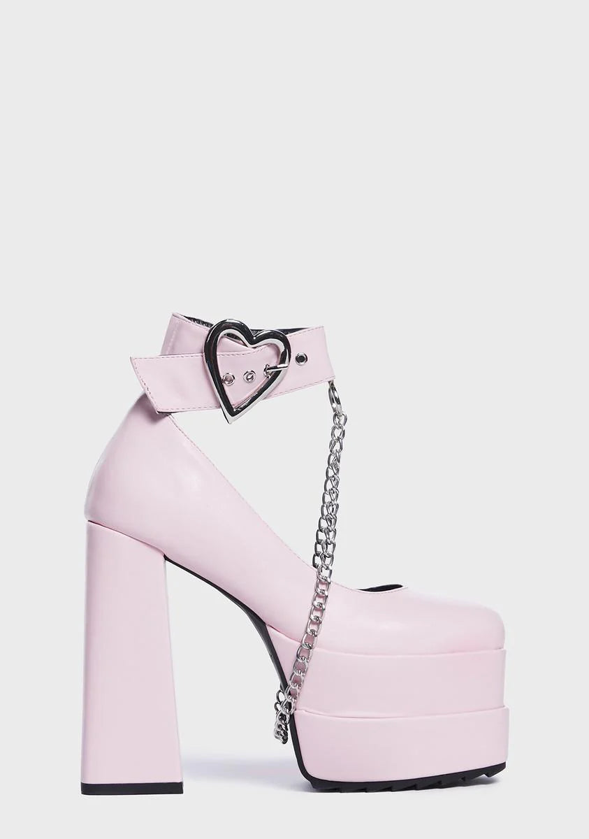 Talk To Me Platform Heels