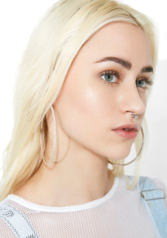 Woke Up In Love Rhinestone Hoops