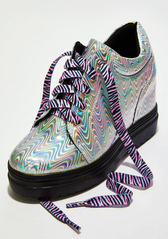 Wild Child Zebra Shoelaces