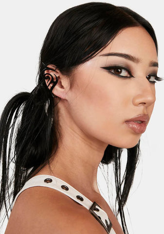 Distortion Barred Tattoo Ear Cuffs