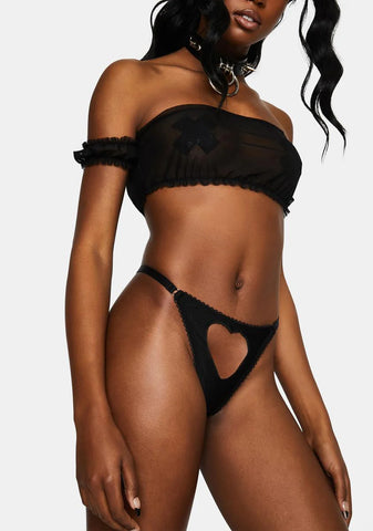 Heart Cutout Panty