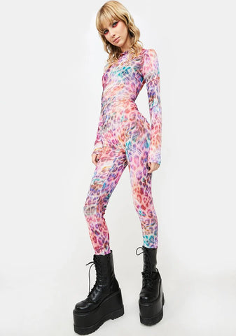 Roar Me Up Sheer Jumpsuit
