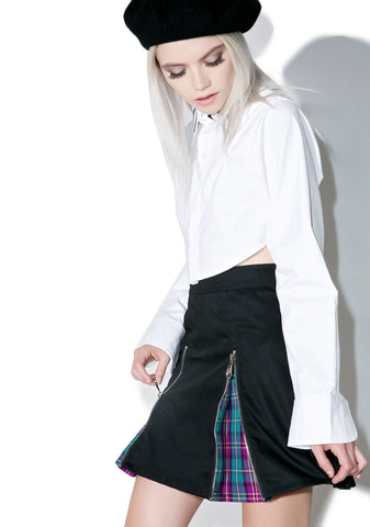 Zip-It Pleated Skirt