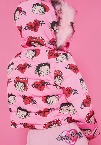 Blush A Little Ditty Puffer Jacket