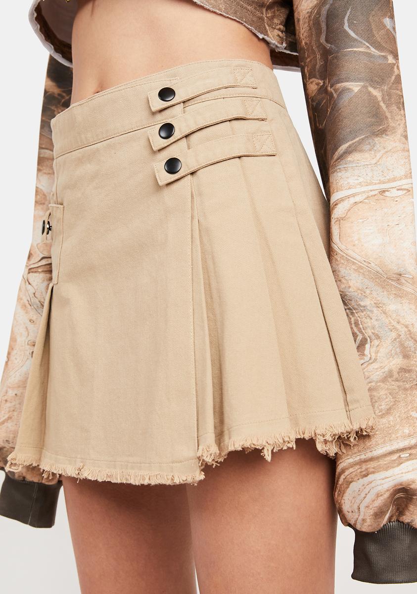 Atmosphere Strappy Pleated Mini Skirt