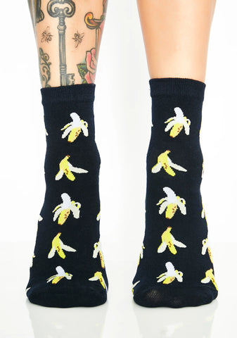 B-A-N-A-N-A-S Knit Socks