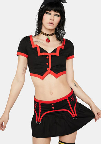 Lover's Lane Suspender Skirt